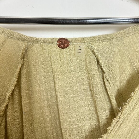 FREE PEOPLE Tamasi Ruffle Tunic in Lichen Size Small - Picture 6 of 12